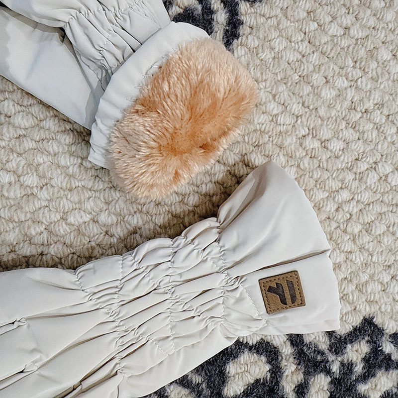 羽绒风加绒加厚防泼水骑行户外滑雪手套女冬季2025新款可触屏保暖,淘宝优惠券,粉丝福利购,淘宝优惠卷