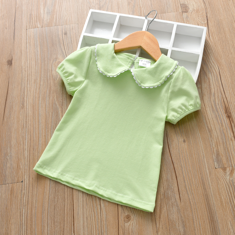 女童短袖t恤夏季纯棉衣服女宝宝童装4岁婴儿体恤儿童夏装上衣韩版