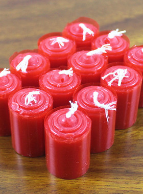 包邮微烟3.5厘米蜡烛石蜡顿烛家用喜事一包12个