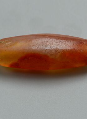 老玛瑙管千年古珠暗棱红玉髓管勒子古董珠项饰老珠子随身吊坠放漏