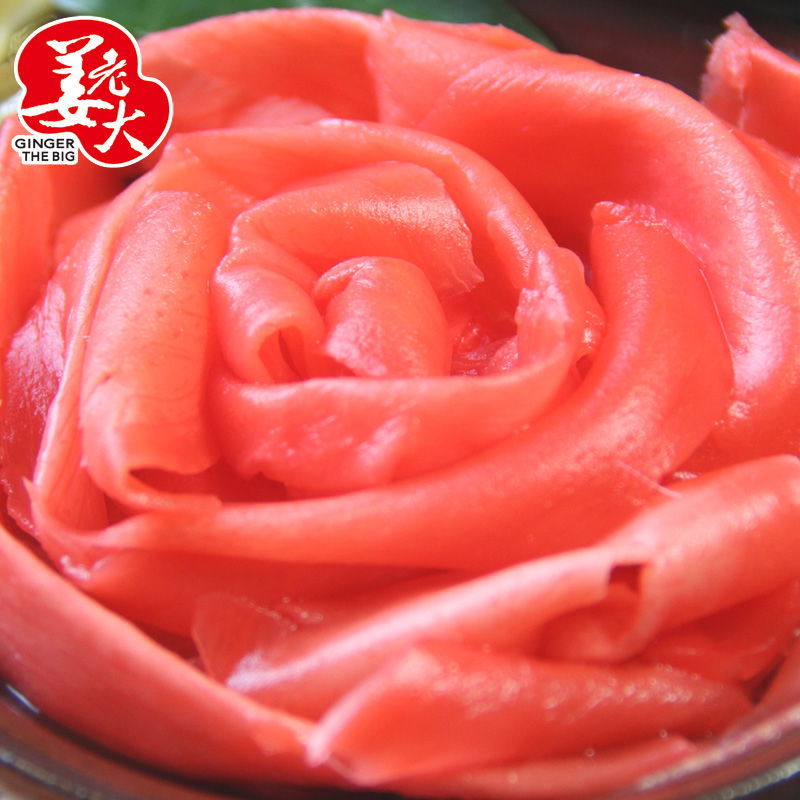 姜老大寿司红姜片甘酢姜片日式料理材料酸甜泡姜嫩姜1500g商用 - 图1