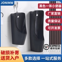 Automatic induction urinal floor type hanging wall type urinal black ceramic small poop home for mens urine poop