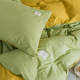 Pure cotton washed quilt cover skin-friendly solid color for sleeping naked