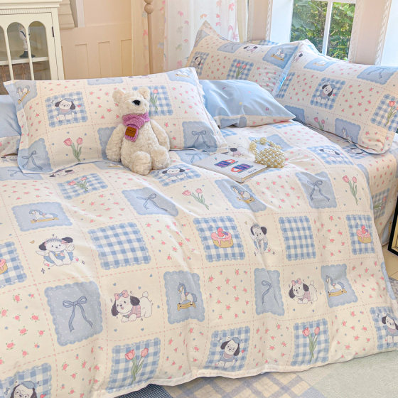 100 pure cotton skin-friendly and non-pilling four-piece set