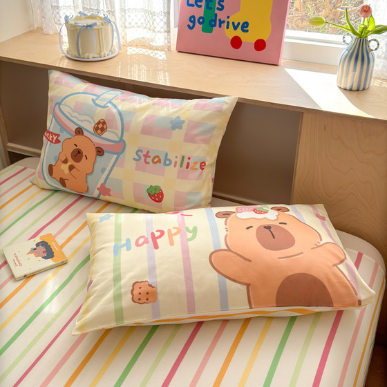 Cotton skin-friendly cartoon towel embroidery three/four piece set