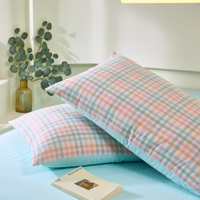 A类纯棉水洗棉枕套一对装100全棉48cmx74cm双人整头套乳胶枕头套,淘宝优惠券,粉丝福利购,淘宝优惠卷