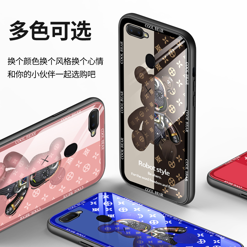 适用oppoA7x手机壳玻璃oppo保护硅胶套A7n全包opa防摔PBBMOO机械熊oppoax7软壳opooa男oopoa潮0pp0女A7外oppa-图1