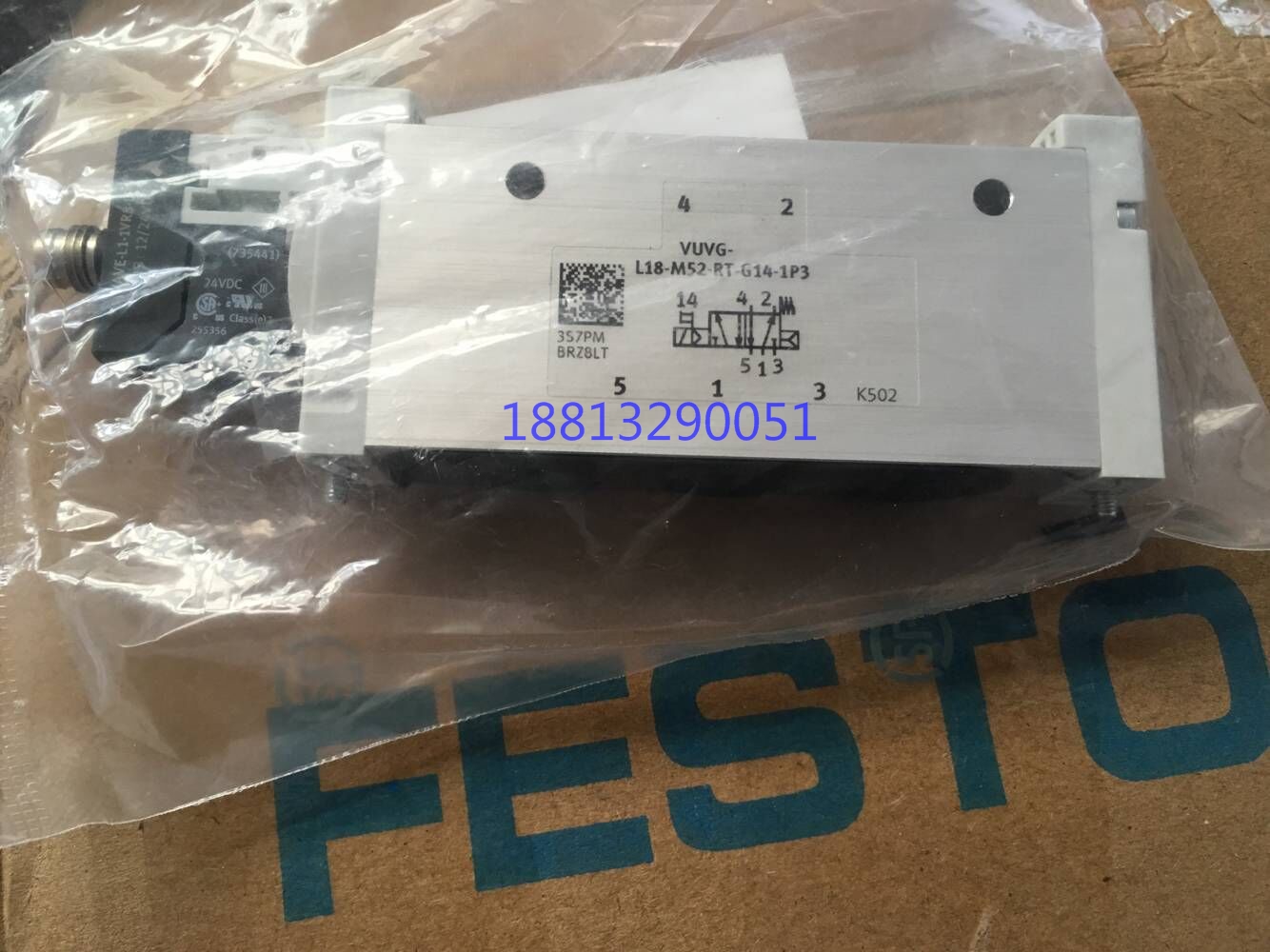 FESTO 费斯托电磁阀 VUVG-L14-M52-AZT-G18-1P3 566508 现货 - 图1