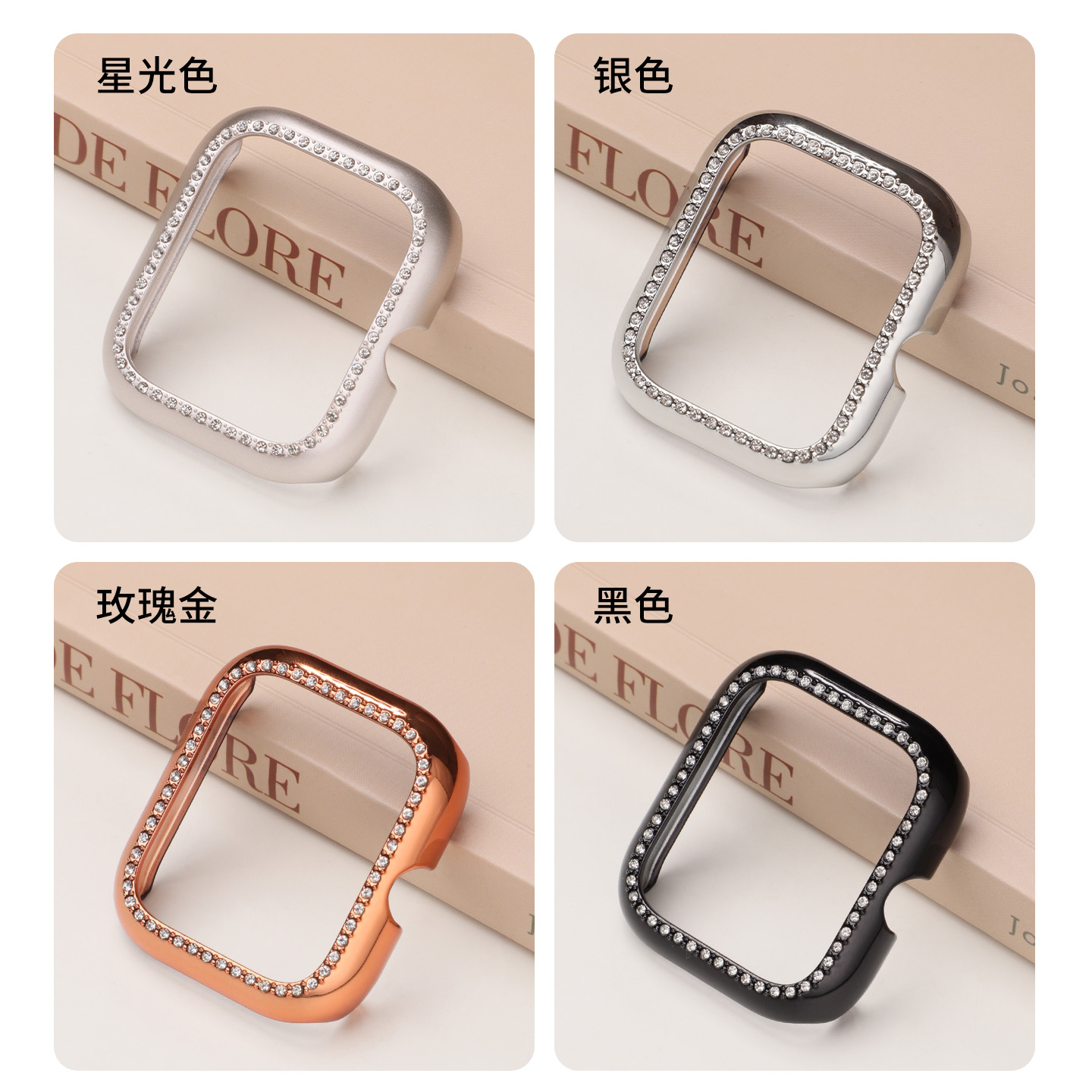适用于vivowatchgt保护壳镶钻款iqoowatchgt保护套透明半包VIVO智能手表小众女款高级防摔防磕表壳IQOO配件 - 图3
