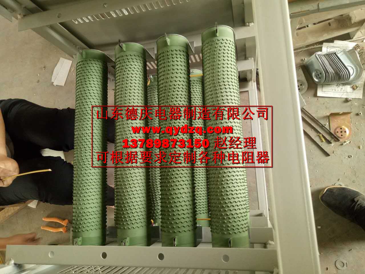 RXG20瓷管绕线波纹管电阻刹车电阻箱100W-1000W - 图0