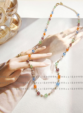 森系仙气质项链法式锁骨链