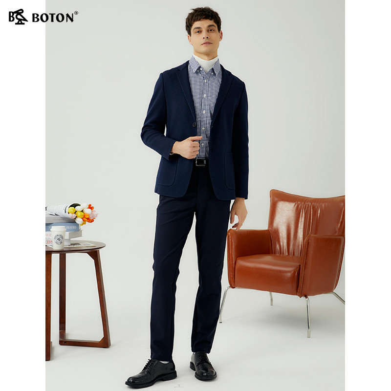 波顿2025年秋冬新款男士绵羊毛休闲西服外套结婚正装高级感西装,淘宝优惠券,粉丝福利购,淘宝优惠卷