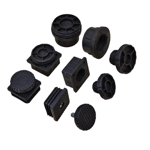 塑料方管螺纹堵头不锈钢内塞可调节管塞桌椅凳M8螺母塞脚垫调节套 - 图3