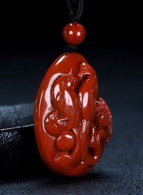 天然凉山南红玛瑙蝶逸男女