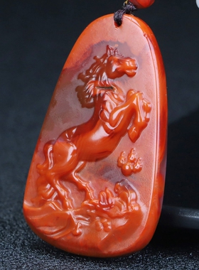 蝶逸男女款南红玛瑙原石雕刻