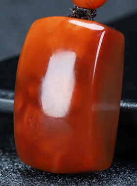 蝶逸凉山原石平安挂件南红玛瑙