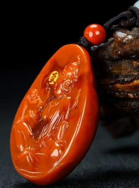 天然凉山南红玛瑙蝶逸男女