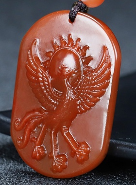 正品凉山南红玛瑙蝶逸男女