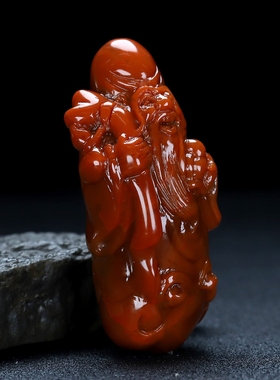 天然凉山南红玛瑙蝶逸男女