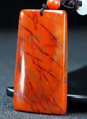 凉山原石保佑平安挂件南红玛瑙