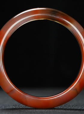 天然凉山南红玛瑙手镯南红玉手镯女士款内径58mm E8号