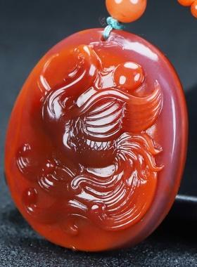 蝶逸正宗天然四川凉山南红玛瑙