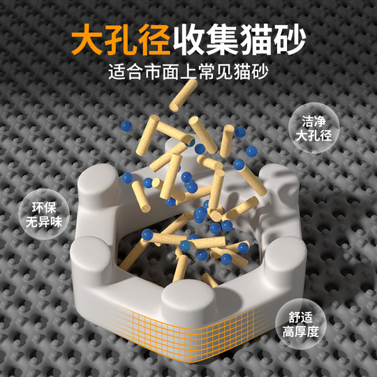 Extra große Katzentoilettenmatte, um ein Herausnehmen zu verhindern