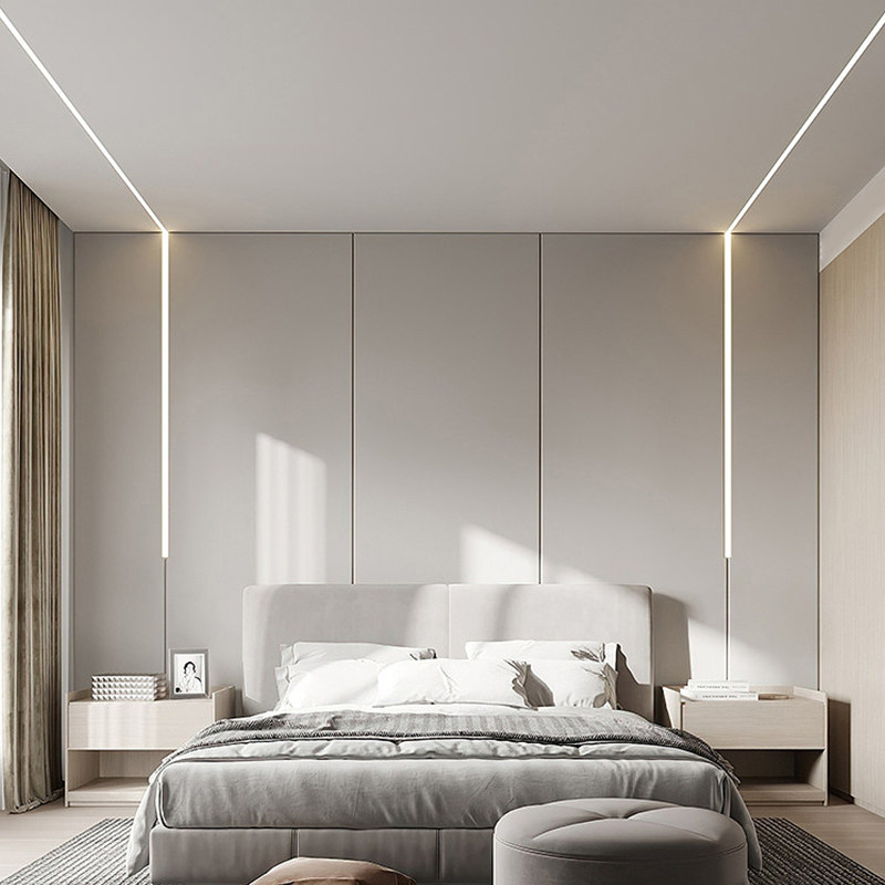 雷士照明led线条灯嵌入式铝槽双眼皮吊顶线型灯预埋灯槽线性灯带,淘宝优惠券,粉丝福利购,淘宝优惠卷