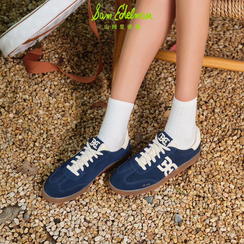虞书欣宋佳同款SAM EDELMAN山姆爱德曼小白鞋红色德训休闲鞋TENNY,淘宝优惠券,粉丝福利购,淘宝优惠卷