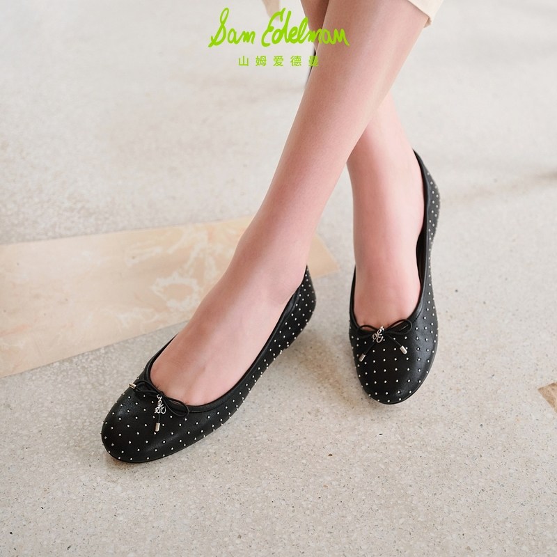SAM EDELMAN山姆爱德曼春温柔银浅口芭蕾舞鞋平底单鞋女FRANKIE,淘宝优惠券,粉丝福利购,淘宝优惠卷