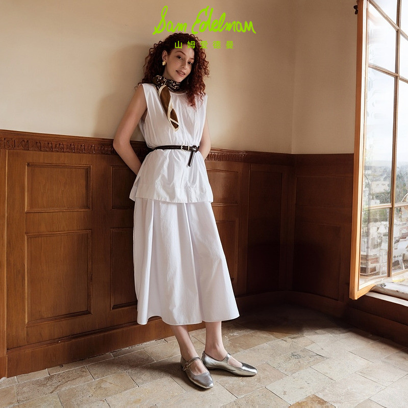 虞书欣同款SAM EDELMAN山姆爱德曼2025软皮银千金玛丽珍MICHAELA - 图3