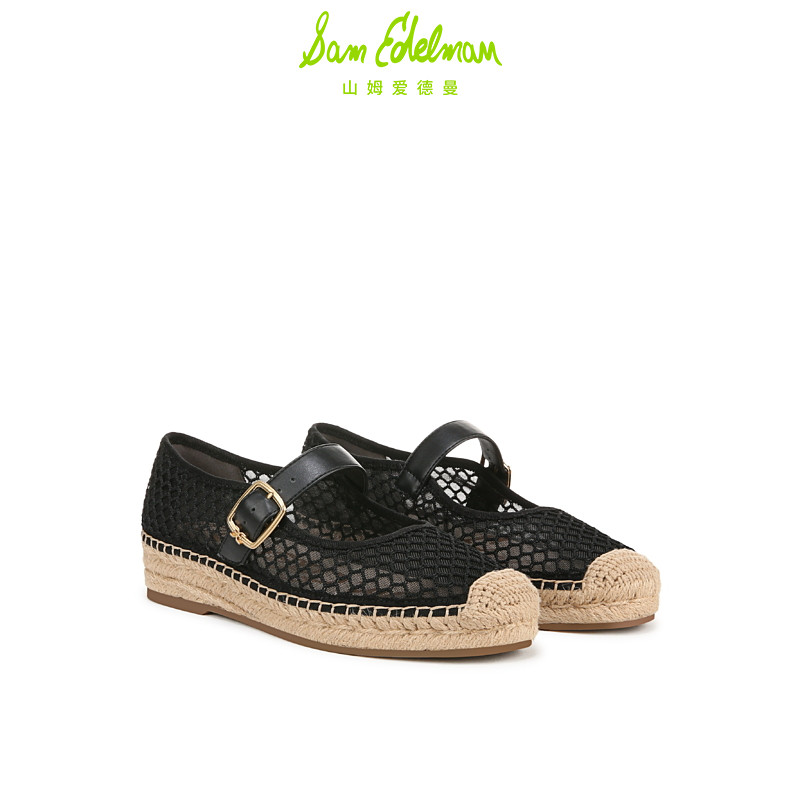 SAM EDELMAN山姆爱德曼网面厚底渔夫玛丽珍平底鞋女MACKIEMESH,淘宝优惠券,粉丝福利购,淘宝优惠卷