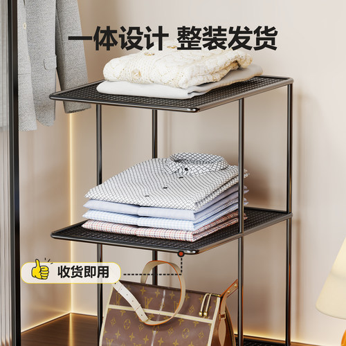 衣柜分层隔板柜内衣物收纳整理架卧室宿舍多功能橱柜分隔置物架子 - 图2