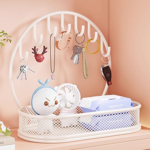 钥匙托盘摆件入门玄关架子客厅桌面口罩置物架门口鞋柜上整理挂架 - 图2