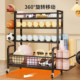 Fitness equipment storage rack with wheeled dumbbell yoga mat