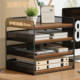 File rack desk storage rack metal file storage