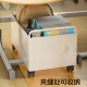 Movable book bag storage box and book trolley