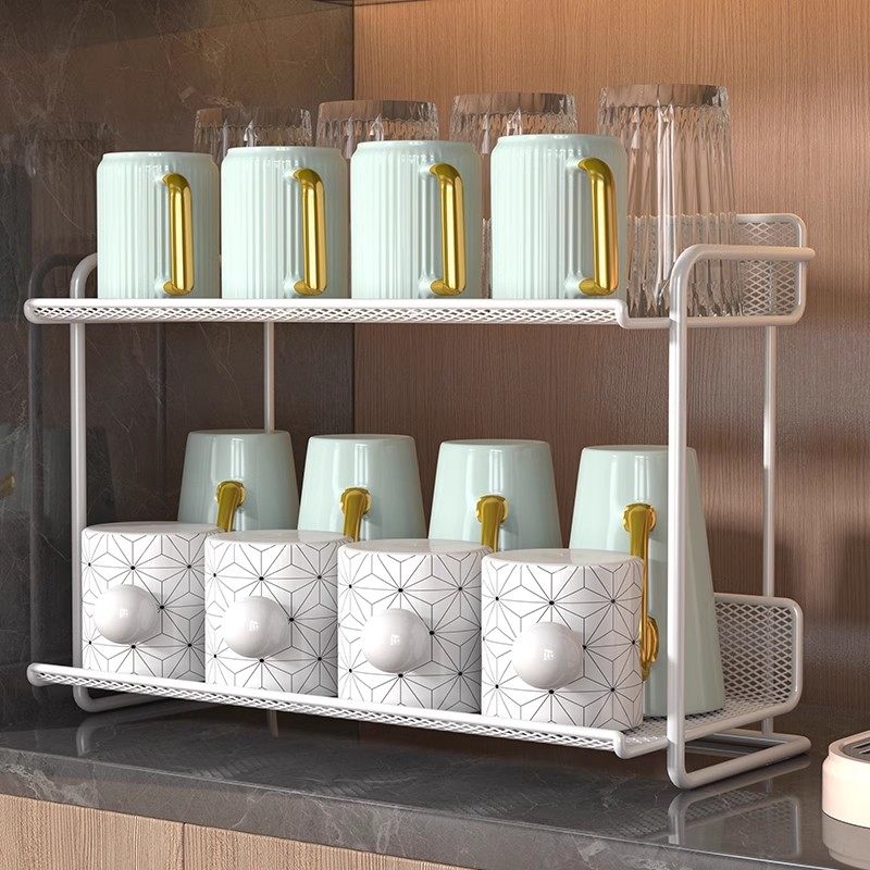 杯架家用台面多层水杯咖啡杯收纳架餐边柜茶杯茶具多功能置物神器,淘宝优惠券,粉丝福利购,淘宝优惠卷