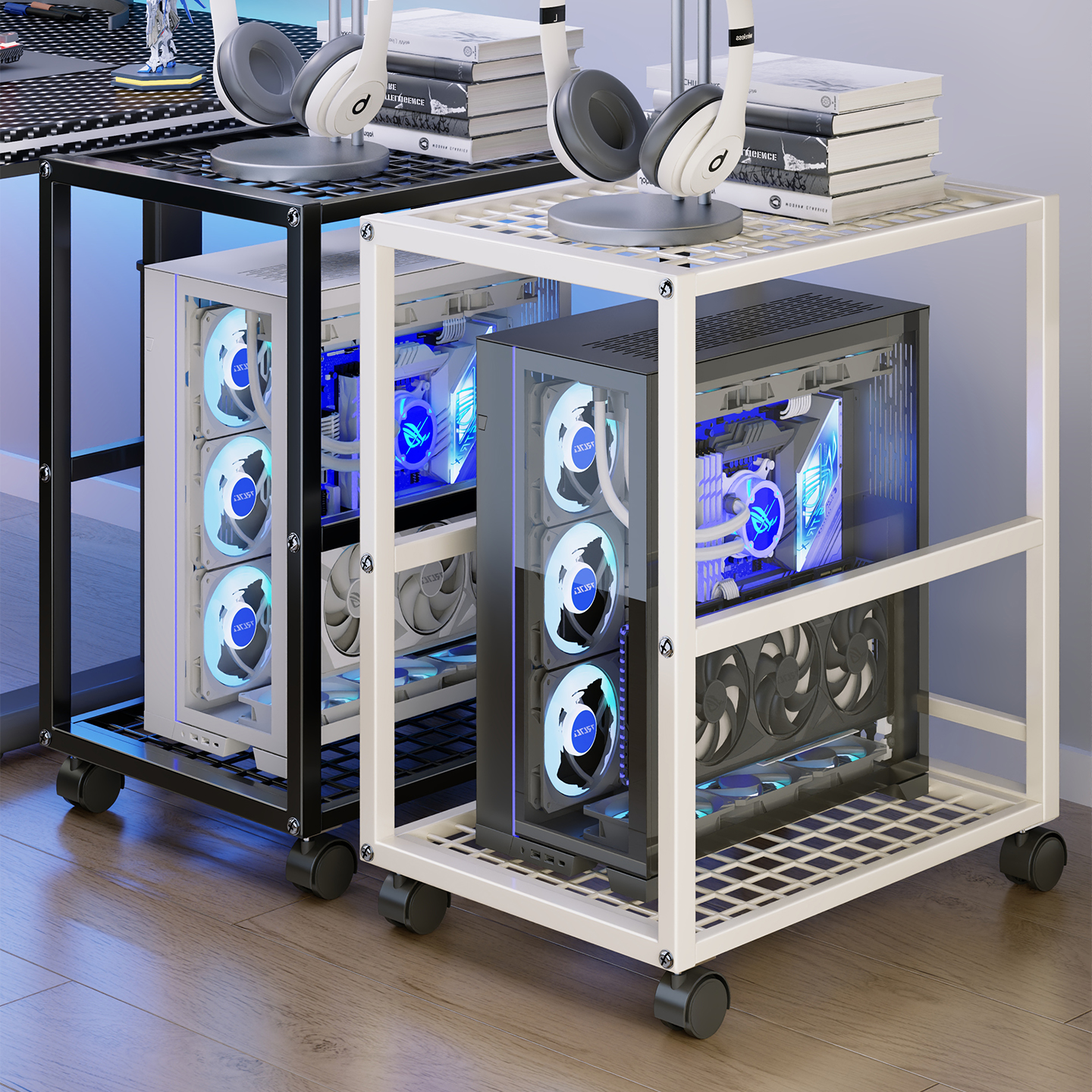 Computer host bracket e-sports room multi-layer movable