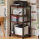 Office printer storage rack desk multi-layer