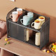 Sliding cabinet door water cup storage rack
