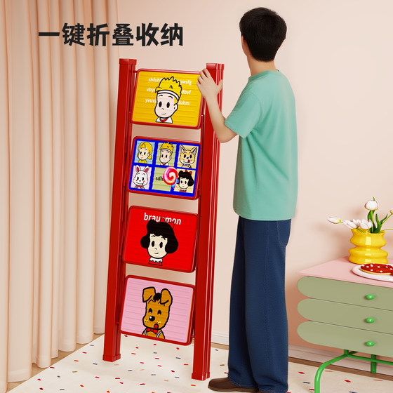 Ladder household folding telescopic small lightweight three-step ladder