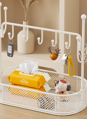 玄关钥匙收纳摆件桌面整理盒