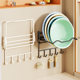 Foldable washbasin storage rack waterproof and rust-proof