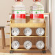 Yisijia Yisijia* multi-layer table side bookshelf with wheels