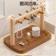 Imported solid wood jewelry storage rack
