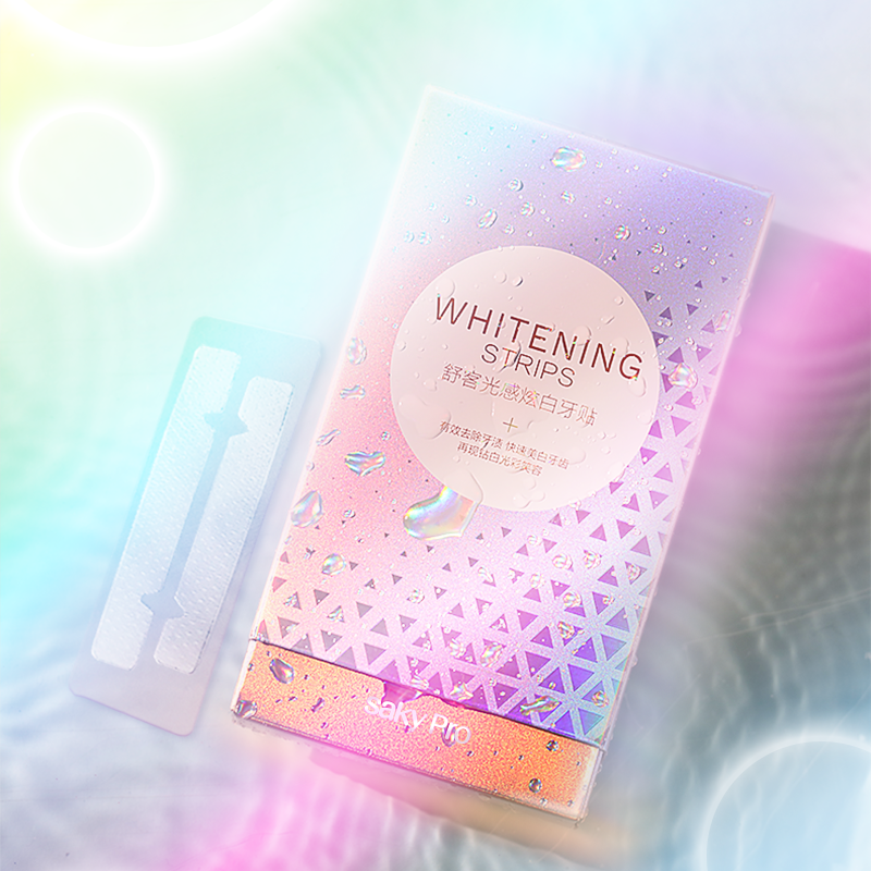 saky舒客薇美姿专卖店【双11加购】舒客舒克牙贴美白去黄光感炫白牙齿美白牙贴牙膜14对0