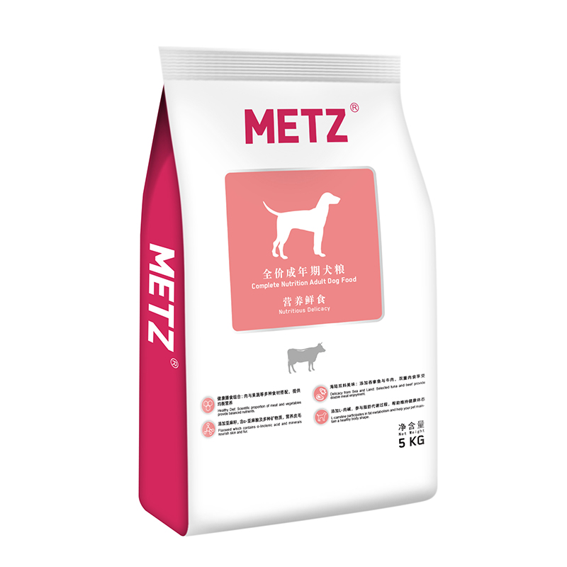 METZ/玫斯营养鲜食全价成年期泰迪比熊金毛博美通用型狗狗主粮5kg-图0