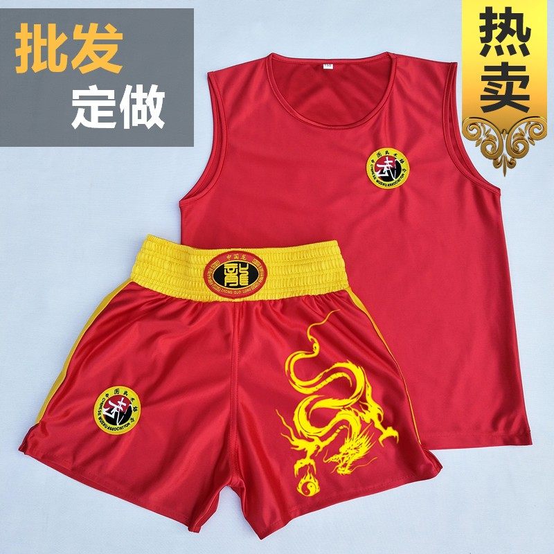 拳击服男童成人新款比赛训练服运动比赛拳击套装散打衣服泰拳短裤,淘宝优惠券,粉丝福利购,淘宝优惠卷