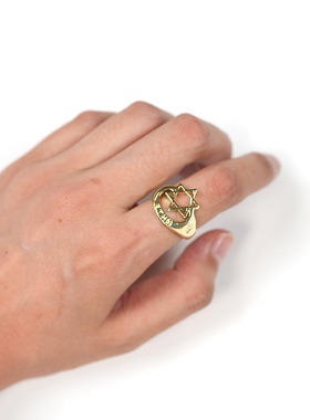 THM星月镂空异域风开口戒指